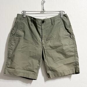 Marine Layer Shorts Mens Sz 30 Olive Green Army 7.5" Inseam